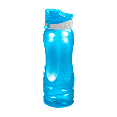 Botella Facetado Glitter Azul 26 Onz 