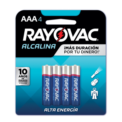 Pila Alcalina AAA/4 Rayovac