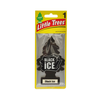 Magic Tree lot de 24 désodorisants pour voiture « Little Tree » en forme de  sapin, parfum Black Ice