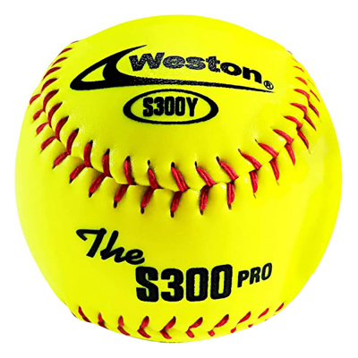 Bola de Softball Amarilla Weston S300 12"