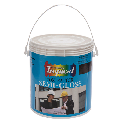 Pintura Semi-gloss Blanco Colonial 960 Contractor Tropical 1 Gl