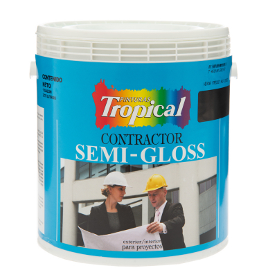 Pintura Contractor Semi-Gloss Vainilla Tropical 986 Tropical 1 Gl 