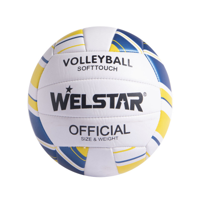 Balón De Volley De Playa #5 Welstar Azul/Amarillo