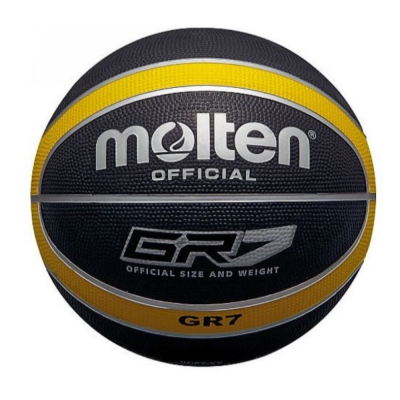 Balón De Basket Molten #7 Negro/Amarillo 