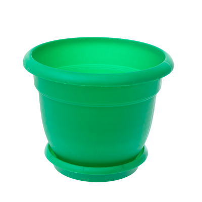 Tarro Plástico Con Plato Redondo #3 Verde 