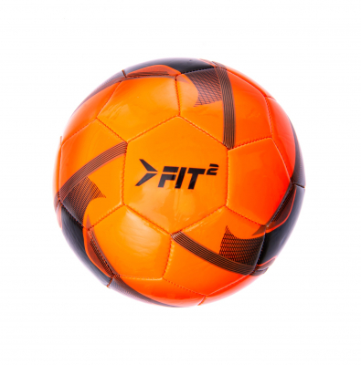 Balón De Fútbol FIT2 Pvc Cosido #5 Naranja/Negro