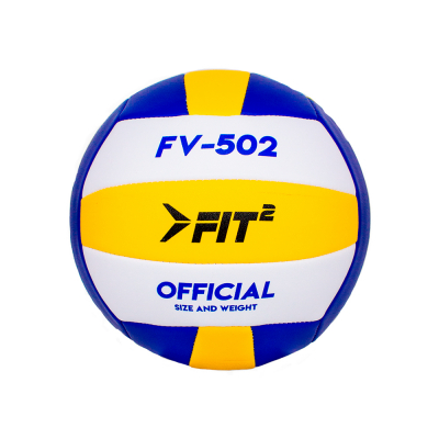 Balón De Volley PVC Cosido FIT2 #5 Amarillo/Azul