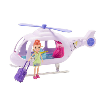 Helicóptero Con Muñeca y Accesorios Polly Pocket +4 Años 