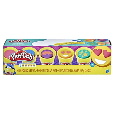 Plastilina Color Me Happy Play-Doh 5 Und/Paq 2+