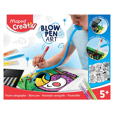 Blow Pen Pop Art Maped Creativ 5+