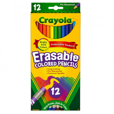 Lapices De Colores Borrables Crayola 12 Und/Paq