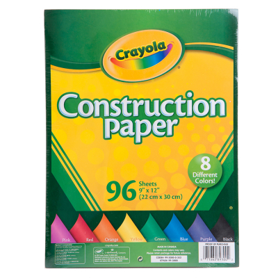 Papel De Construcción Crayola 96 Und/Paq