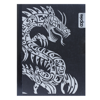 Cuaderno Cosido Con Diseño Tribal Plata Copán 200 Pags
