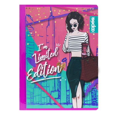 Cuaderno Cosido Con Diseño Fashion Girl Copán 200 Pags