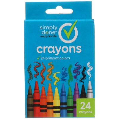 Crayones De Cera Simply Done 24 Und/Paq