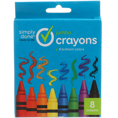 Crayones De Cera Jumbo Simply Done 8 Und/Paq
