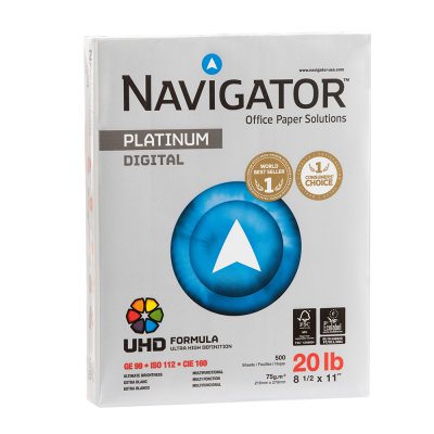 Papel Bond Platinum Navigator 8.5"x11" 250 Und/Paq
