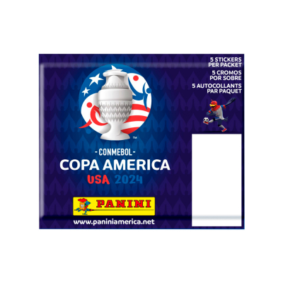 Caja Estampa Álbum Copa América Panini 2024, 50 Sobres